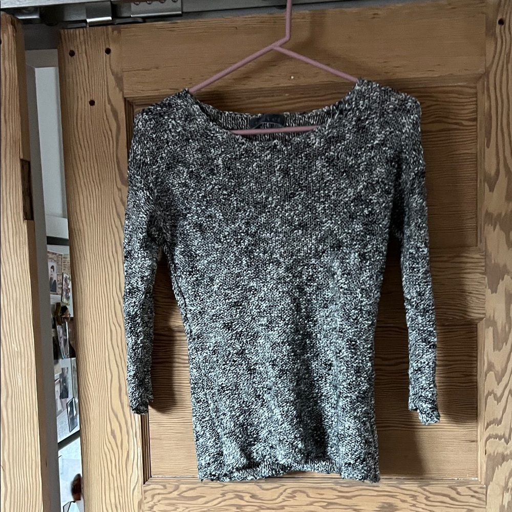 Velvet Monochrome Knit Top